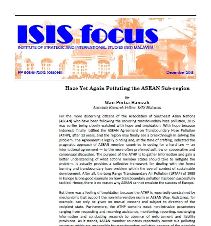 ISIS focus No.12/2015