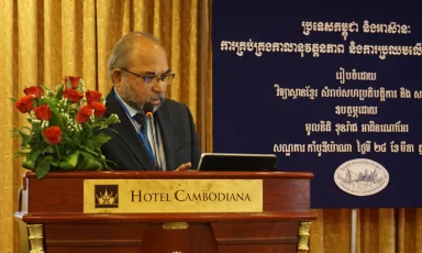 Regional Conference on Cambodia and ASEAN: Managing Opportunity and Challenges beyond 2015, Cambodiana Hotel, Phnom Penh, Cambodia, 28 March 2016