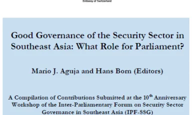 The Role of Parliament in Security Sector Governance in Malaysia