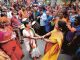 Bharatiya Janata Party (BJP) supporters celebrate the BJP's potential win as votes are counted for the Lok Sabha election in Bangalore, India, 23 May 2019. The Lok Sabha, the lower house of Parliament, elections, which began on 11 April 2019, is having the results tallied on 23 May. The Lok Sabha elections were held for 542 of the 543 lower house seats, and a party or alliance needs 272 seats to form a government. According to initial polling Narendra Modi could retain the position of Prime Minister along with the Bhartya Janta Party (BJP). EPA/JAGADEESH NV