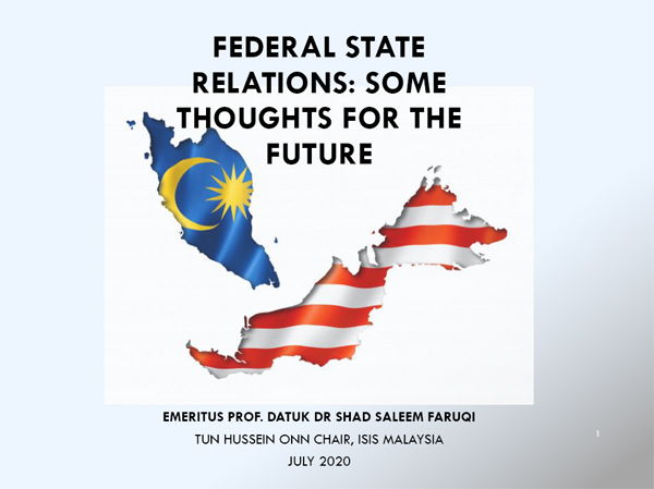 Federal-State Division of Powers: Thoughts for the Future