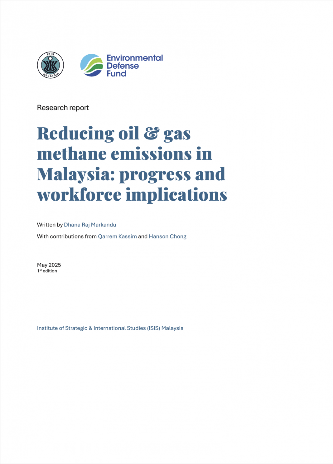 Reducing oil & gas methane emissions in Malaysia: progress and ...