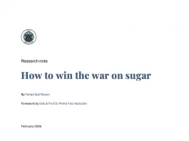 How to win the war on sugar